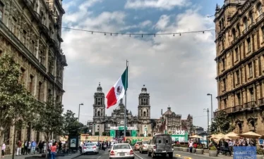 Approaching Mexico City’s Zócalo – historic downtown view with urban architecture and cultural landmarks.