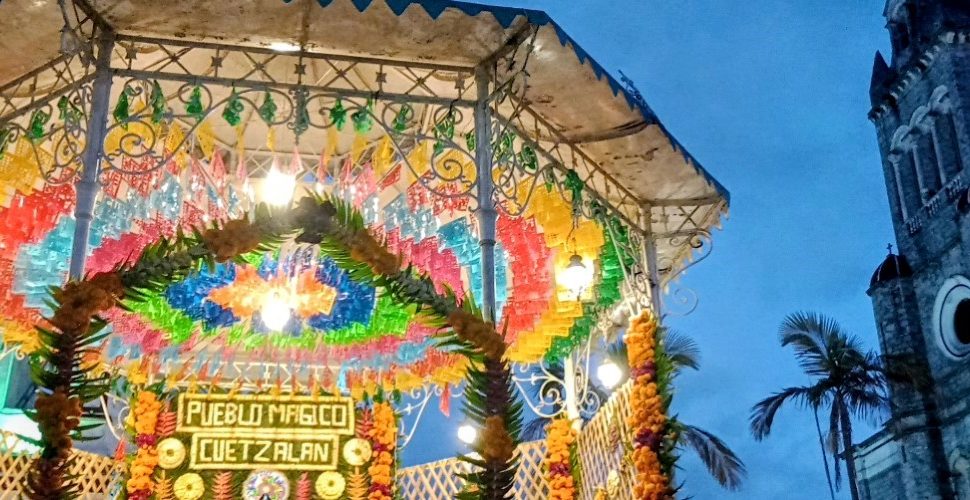 Noche serena en el pueblo mágico de Cuetzalan
